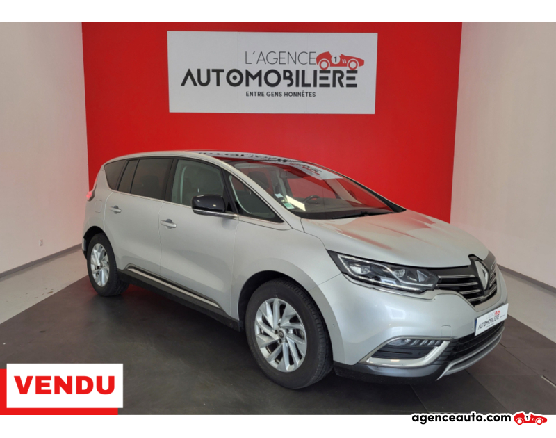 Achat voiture occasion, Auto occasion pas cher | Agence Auto Renault Espace V 1.6 DCI 130 LIFE 7 PLACES Gris Année 2016 Manuelle Diesel